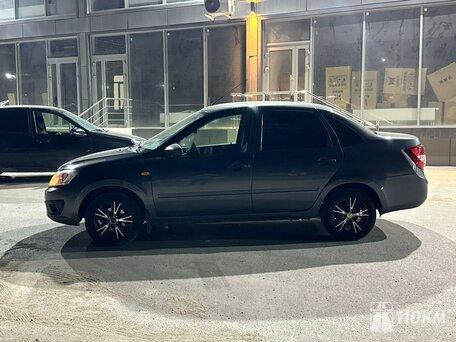 ВАЗ (Lada), Granta, 1600, 82, бензин, седан, механика, передний привод, среднее состояние, левый, серый, 450 000 ₽
